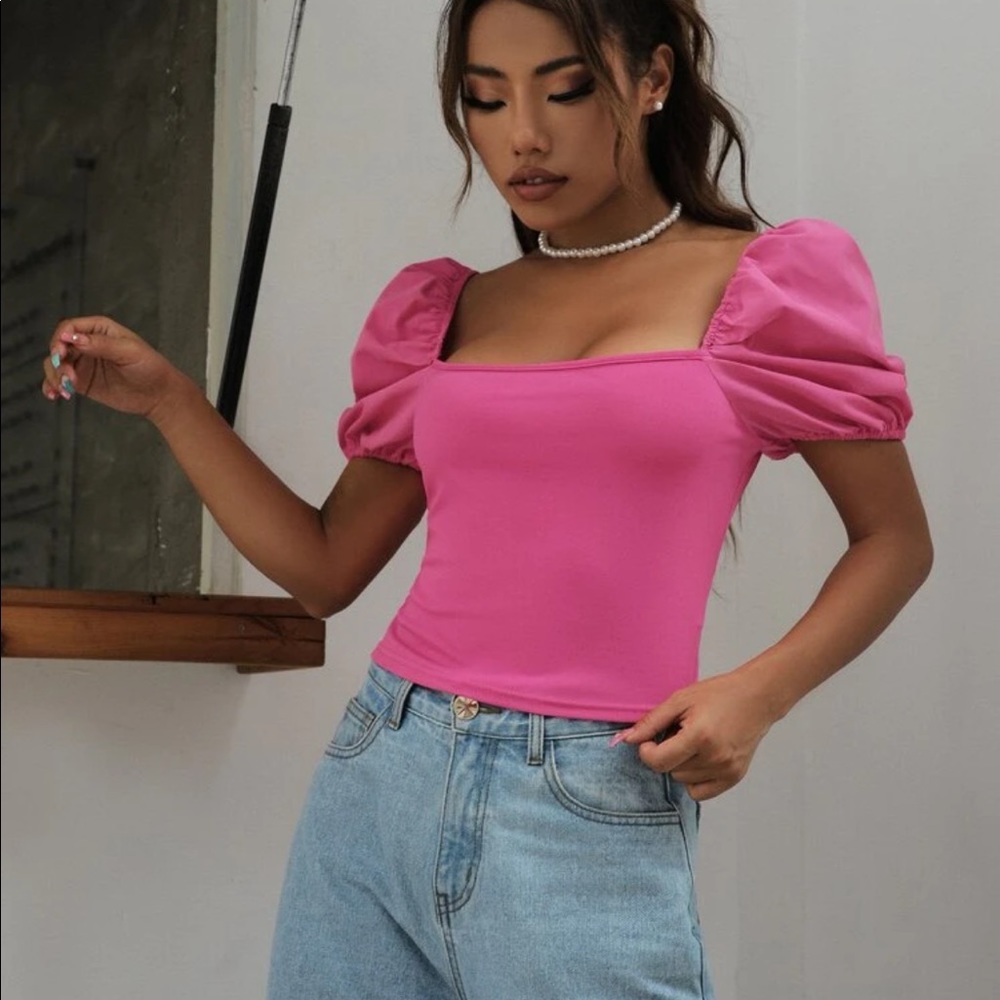 SHEIN pink top